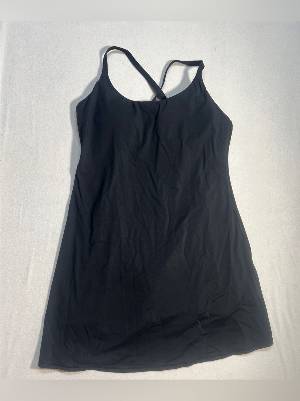 Halara SoftlyZero Plush Backless Active Dress Black XL Long Easy Peezy Pockets